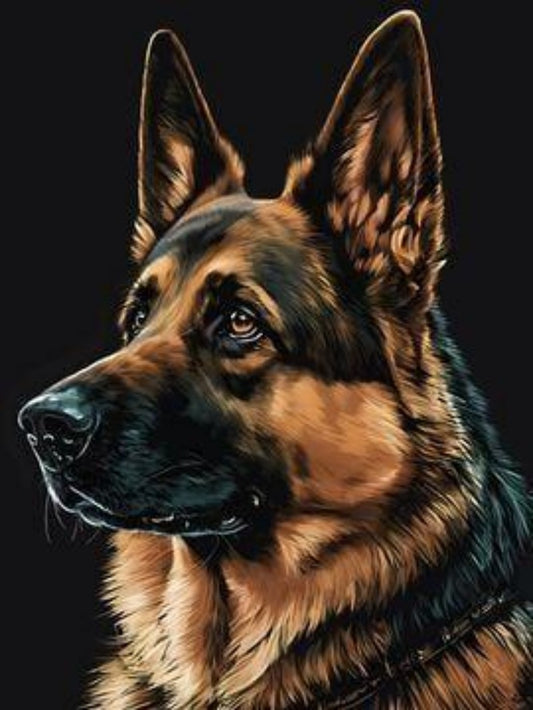 Dog German Shepherd | Diamond Painting