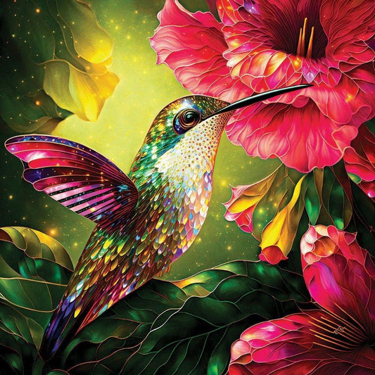 Birds and Flowers | Diamond Painting