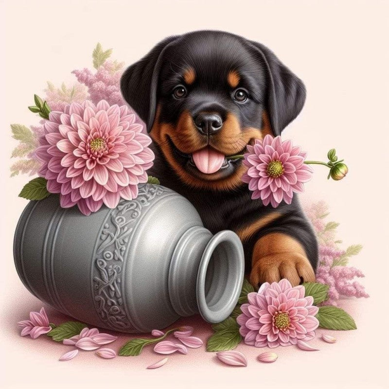 Rottweiler Dog | Diamond Painting