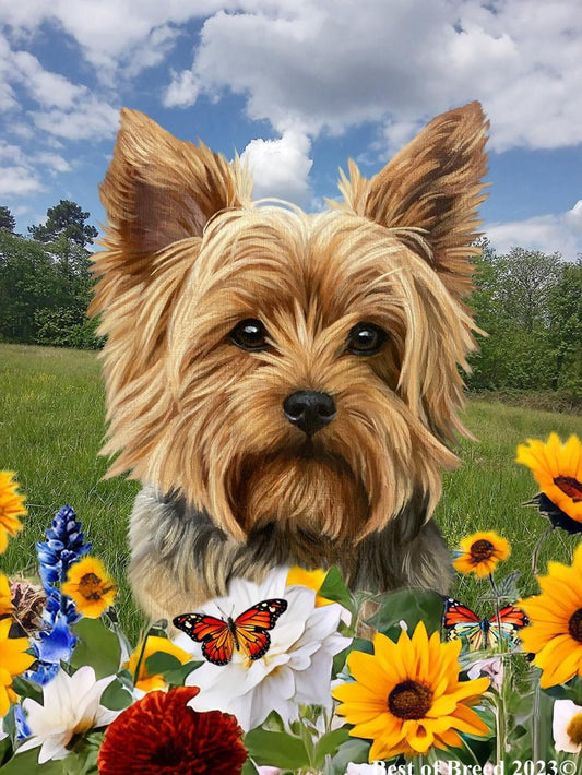 Cottage Garden Dog | Diamond Painting