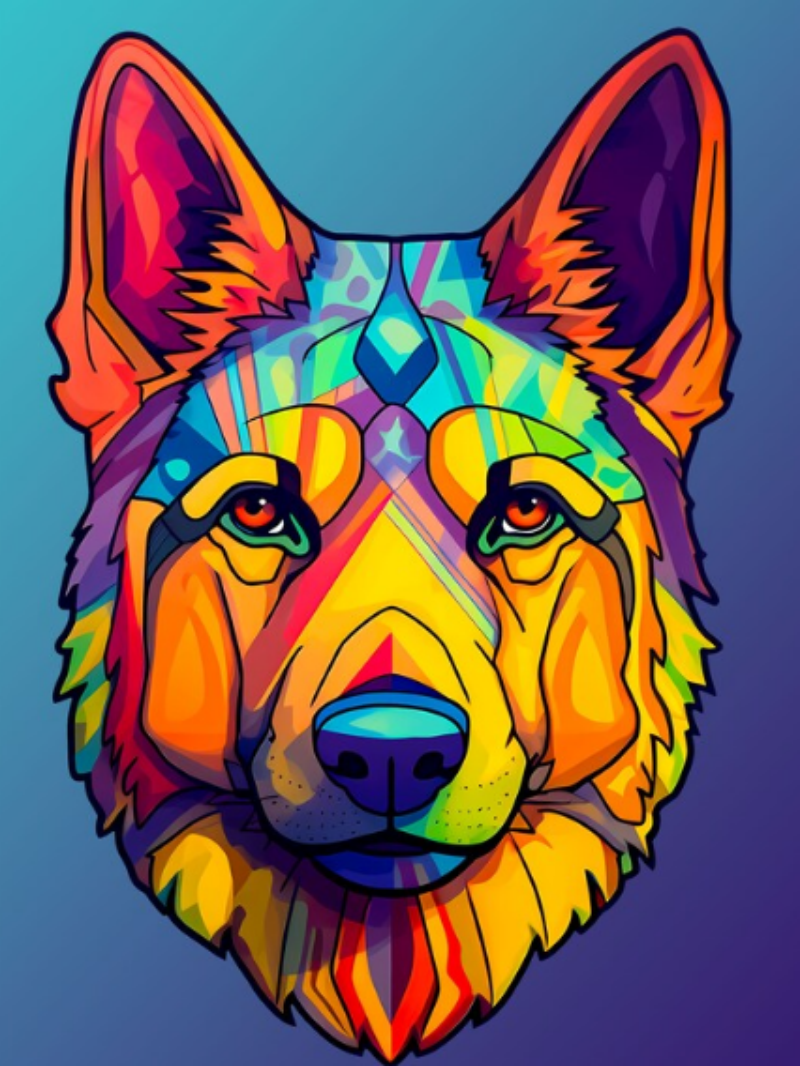 Dog German Shepherd | Diamond Painting