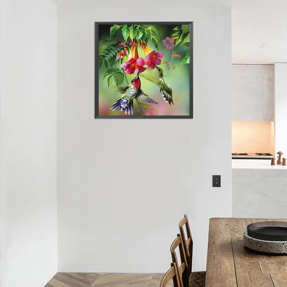 Flower Hummingbird | Diamond Painting