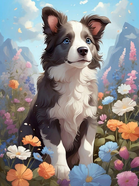 Dog Border Collie | Diamond Painting