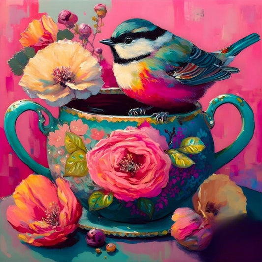 Birds and Flowers | Diamond Painting