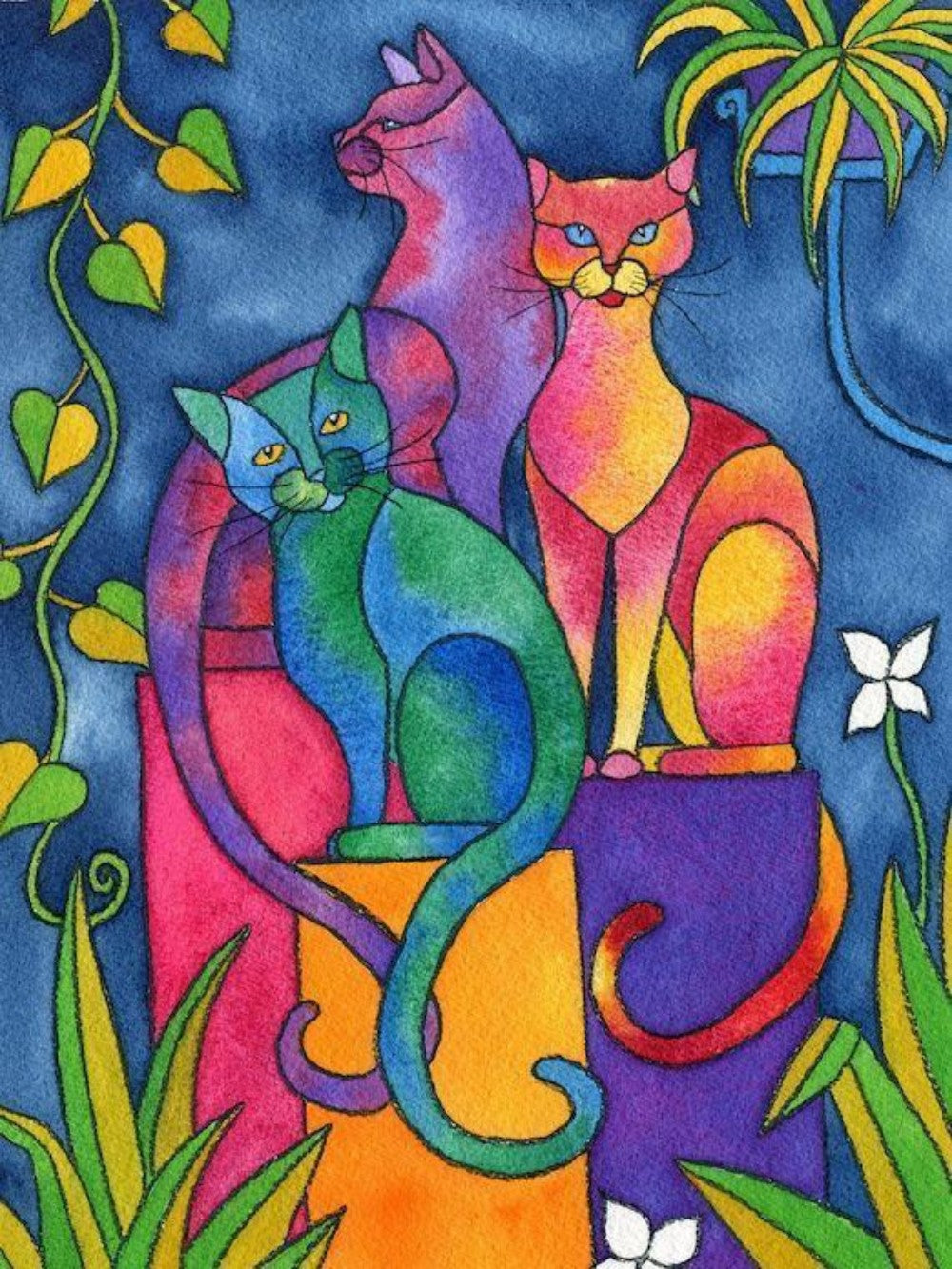 Colorful Cat | Diamond Painting