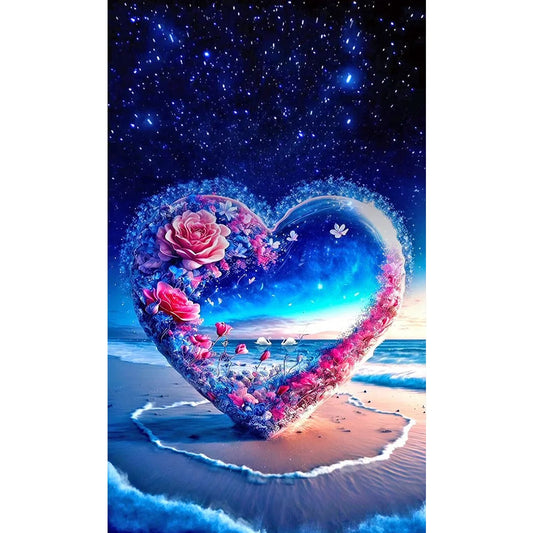 Love Beach Flower | Diamond Painting