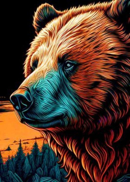 Brown Bear | Diamond Painting