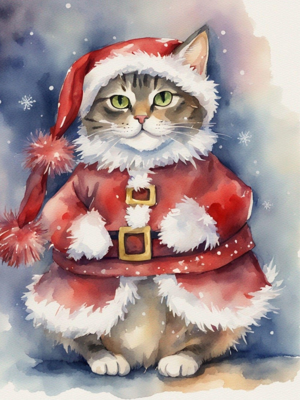 Christmas cat | Diamond Painting