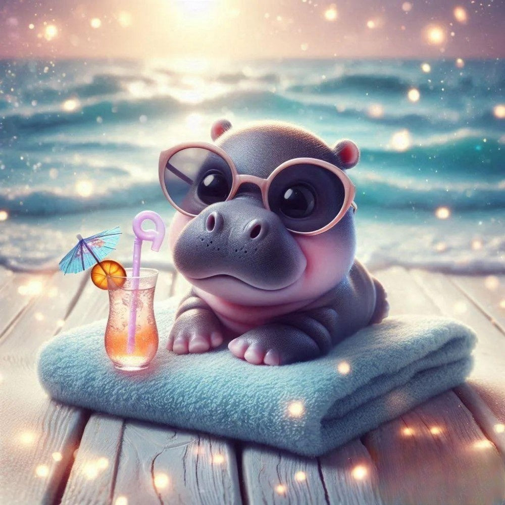 Hippo | Diamond Painting