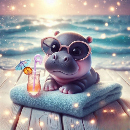 Hippo | Diamond Painting