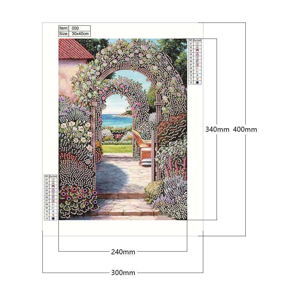 Garden Arch | Diamond Painting