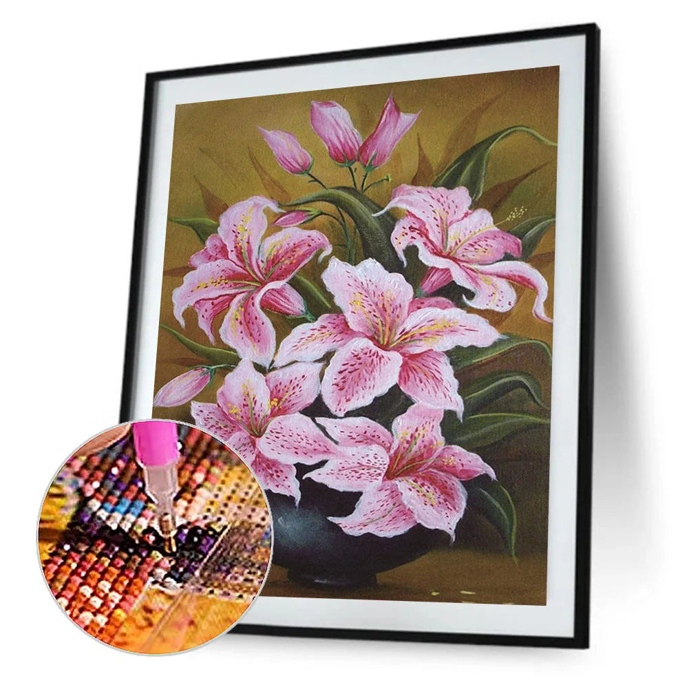 Pink Flower | Diamond Painting