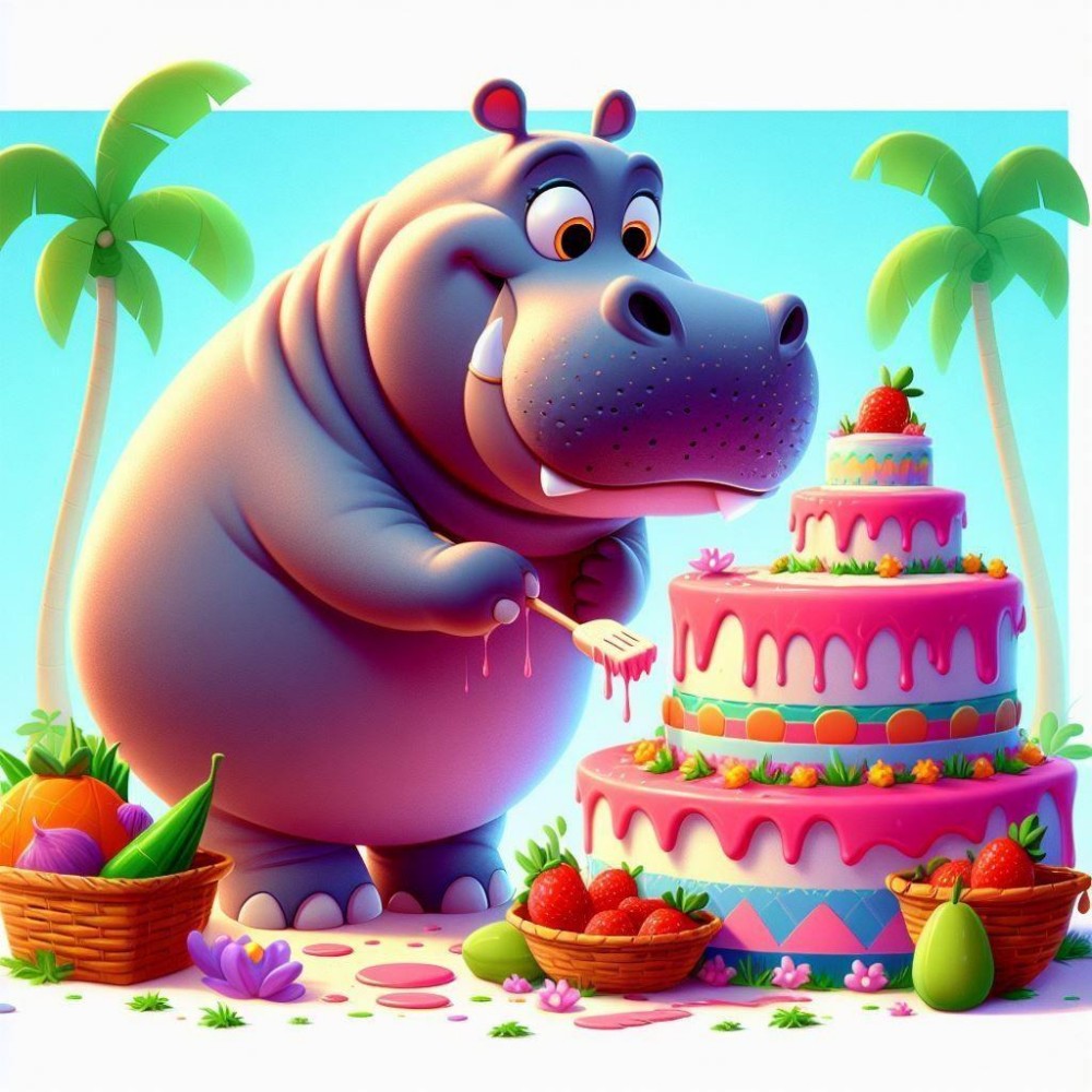 Hippo | Diamond Painting