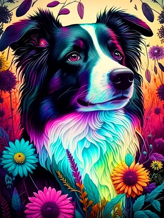 Dog Border Collie | Diamond Painting