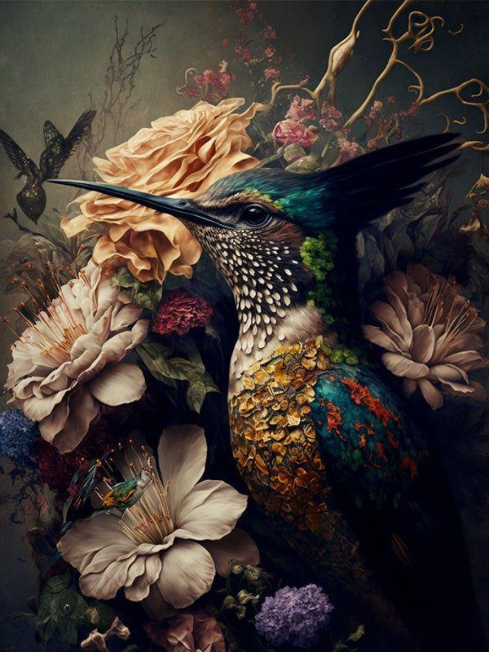 Birds and Flowers | Diamond Painting