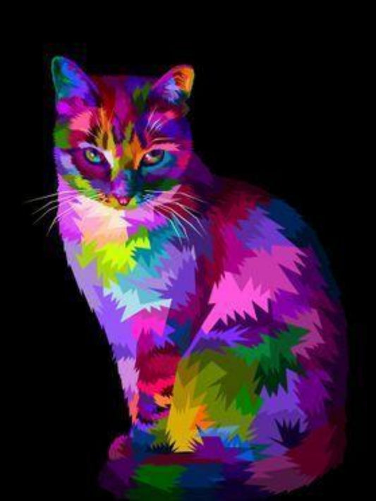 Colorful Cat | Diamond Painting