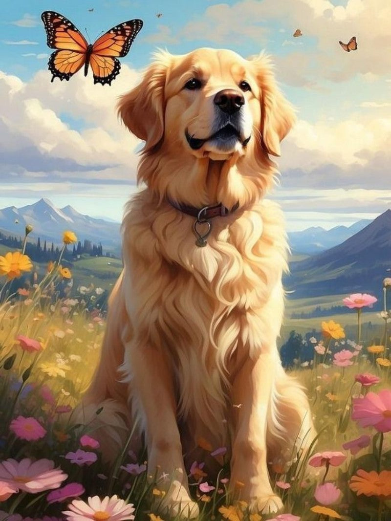 Golden Retriever Dog | Diamond Painting