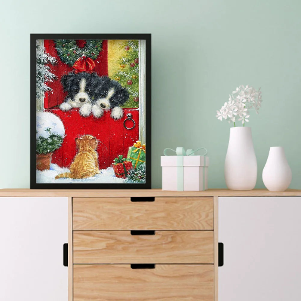 Christmas Dog | Diamond Painting