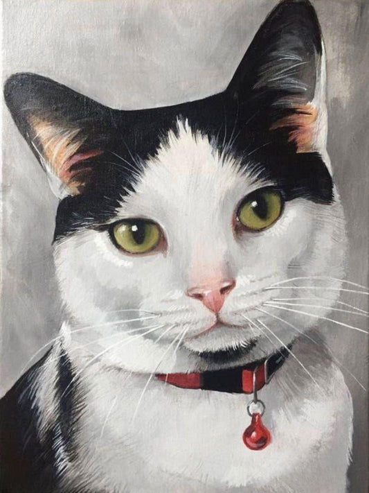 Tuxedo Cat  | Diamond Painting