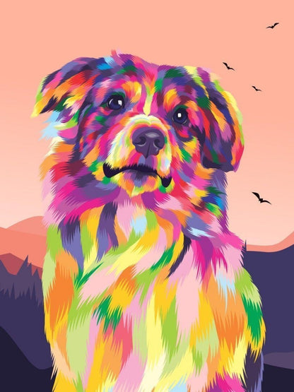 Dog Border Collie | Diamond Painting