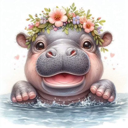 Hippo | Diamond Painting