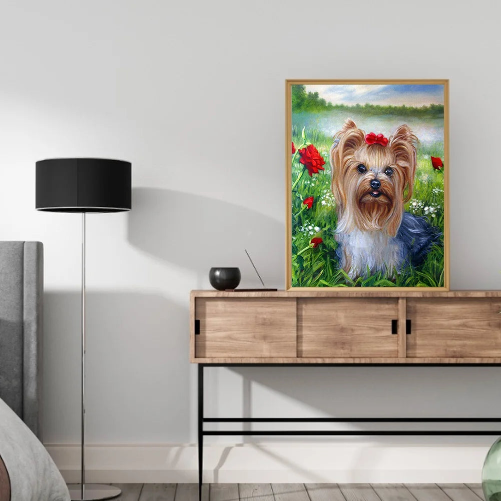 Cute Dog Yorkie | Diamond Painting