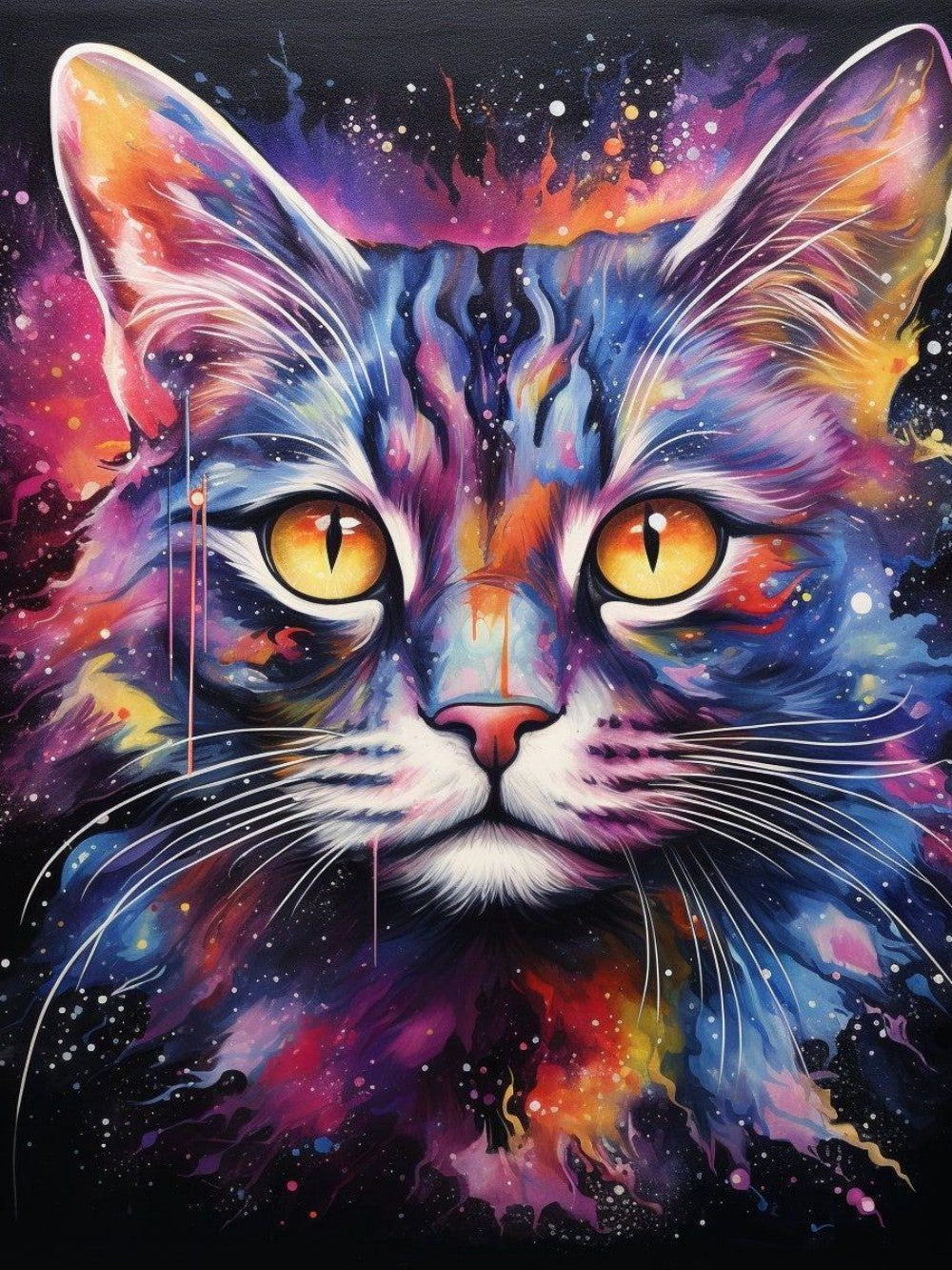 Colorful Cat | Diamond Painting