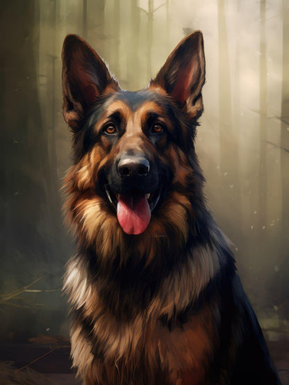 Dog German Shepherd | Diamond Painting