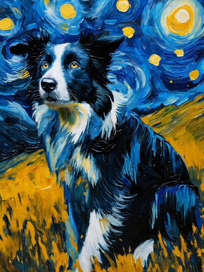 Dog Border Collie | Diamond Painting