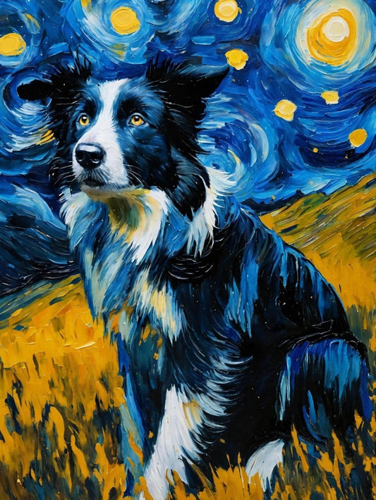 Dog Border Collie | Diamond Painting