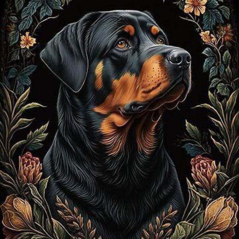 Rottweiler Dog | Diamond Painting