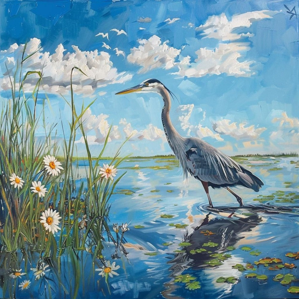 Blue Heron | Diamond Painting