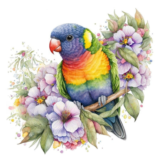 Rainbow Parrots | Diamond Painting