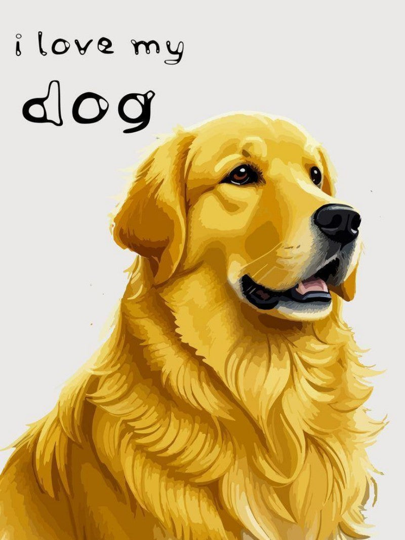 Golden Retriever Dog | Diamond Painting