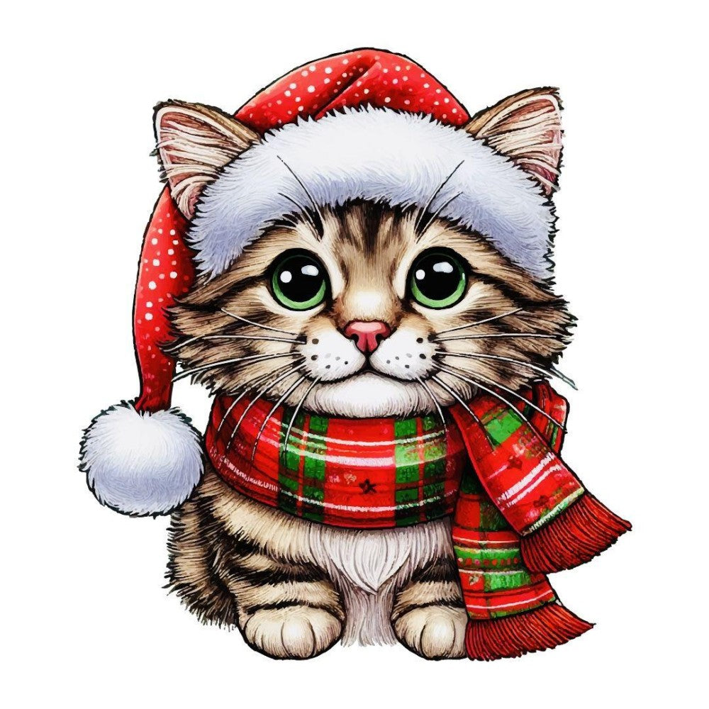 Christmas cat | Diamond Painting