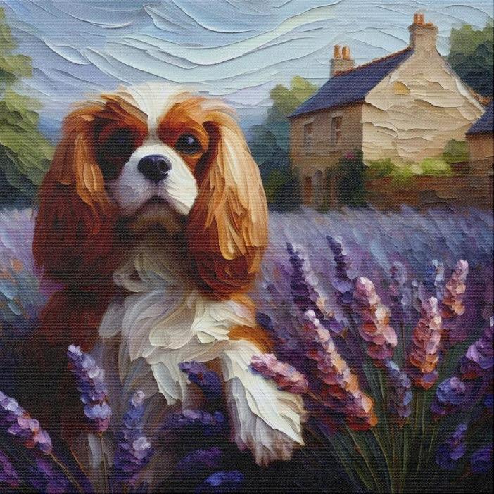 Cottage Garden Dog | Diamond Painting