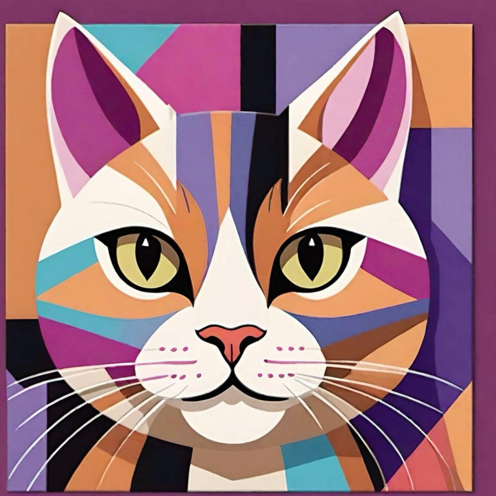 Colorful Cat | Diamond Painting