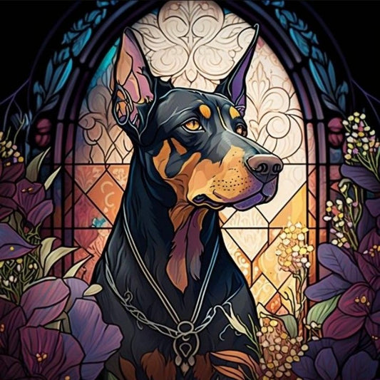 Dog Doberman | Diamond Painting