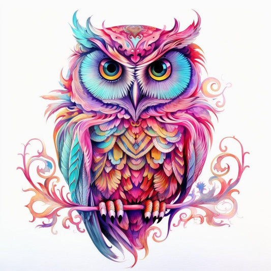 Colorful Owl | Diamond Painting