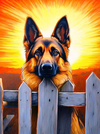 Dog German Shepherd | Diamond Painting