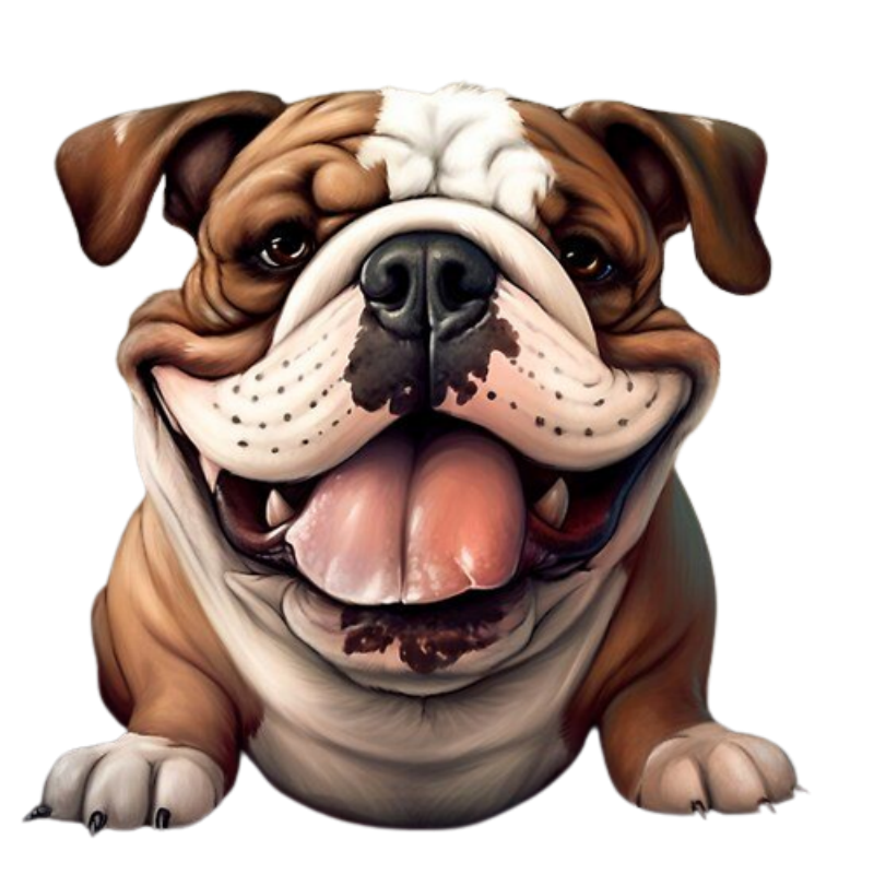 Dog English Bulldog | Diamond Painting