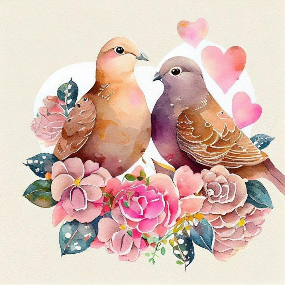 Birds and Flowers | Diamond Painting