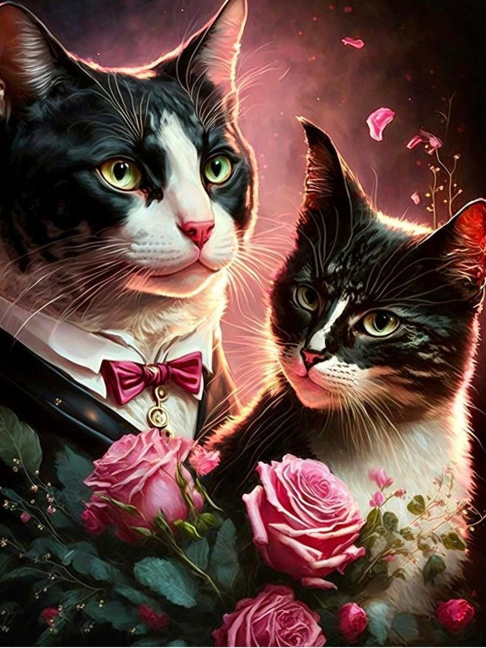 Tuxedo Cat  | Diamond Painting