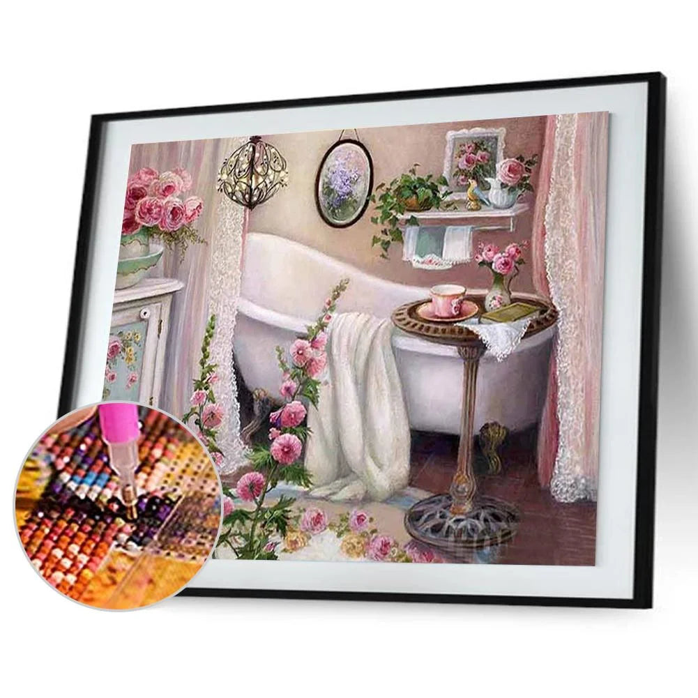 Pink Bathroom | Diamond Painting