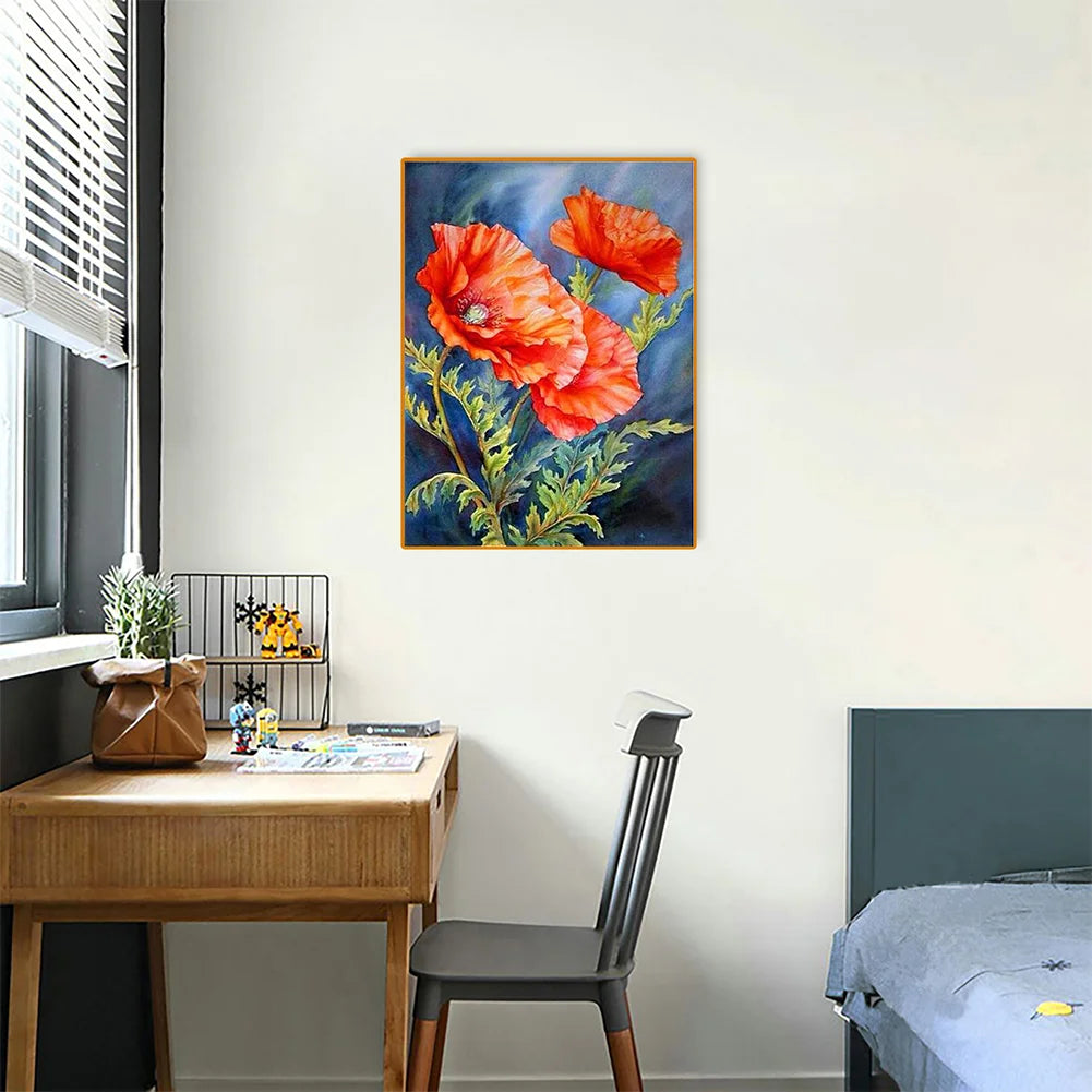 Red Flower | Diamond Painting