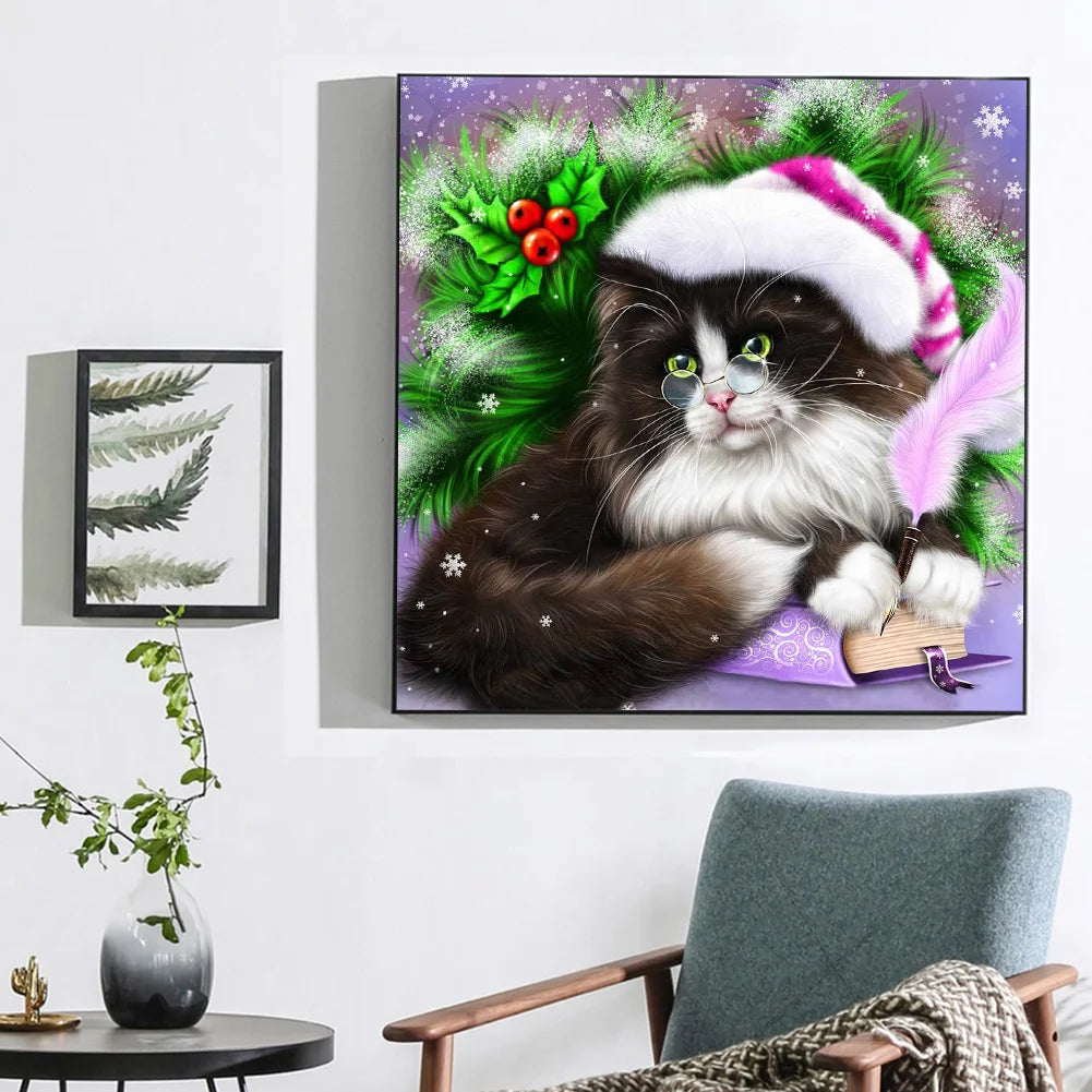 Christmas Cat | Diamond Painting