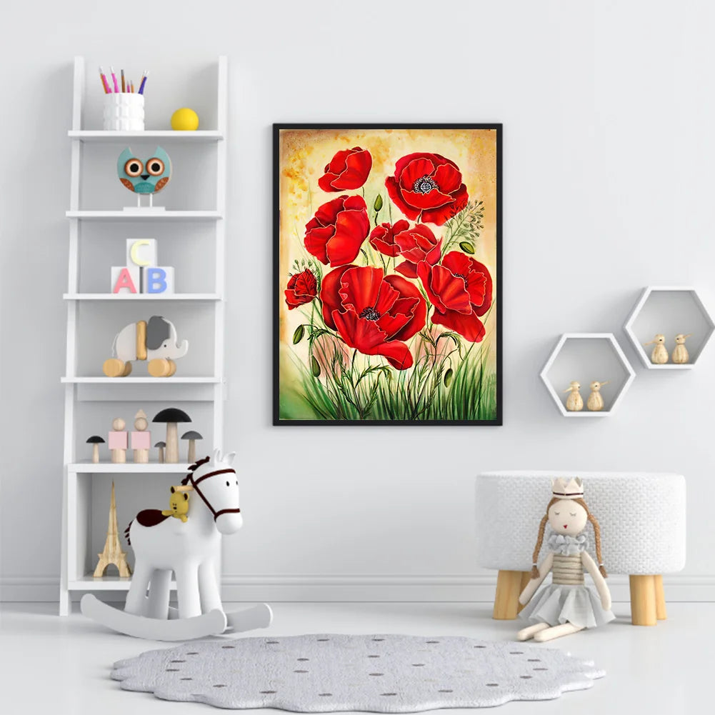 Red Flower | Diamond Painting