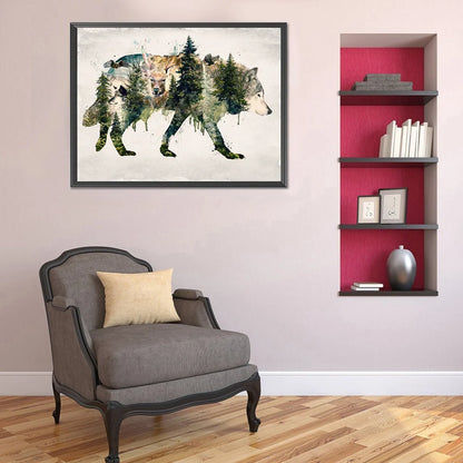 Dark Night Wolf | Diamond Painting