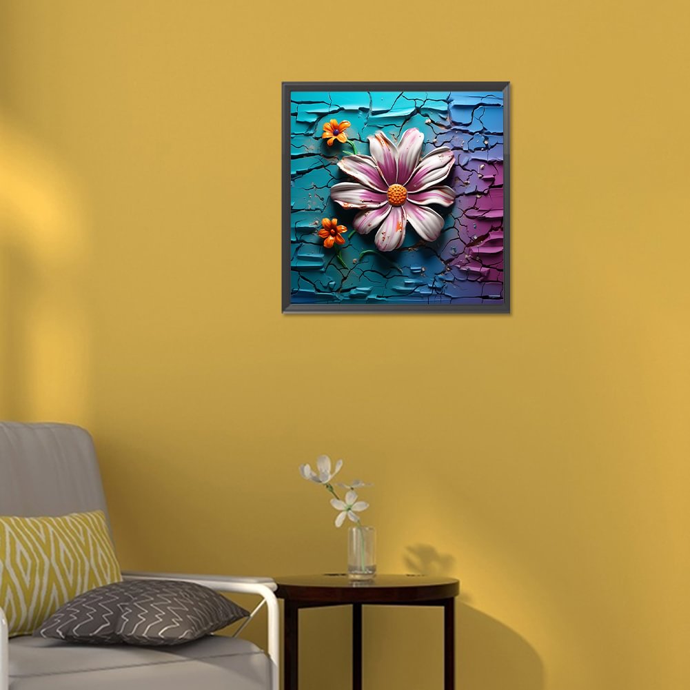 Flower In The Wall | Diamond Painting