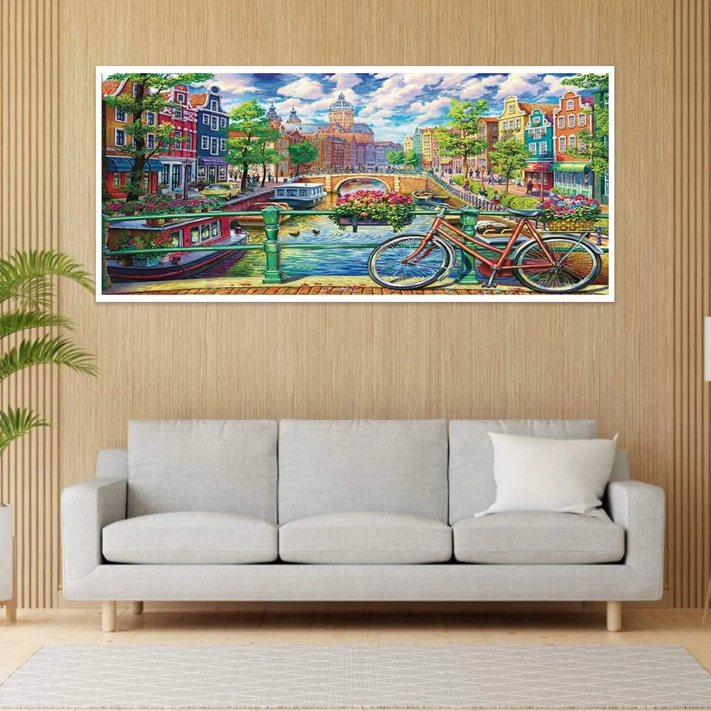 Cycling In The City | Diamond Painting